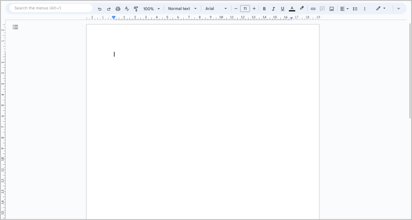 Google Docs Menu Bar Missing Fix