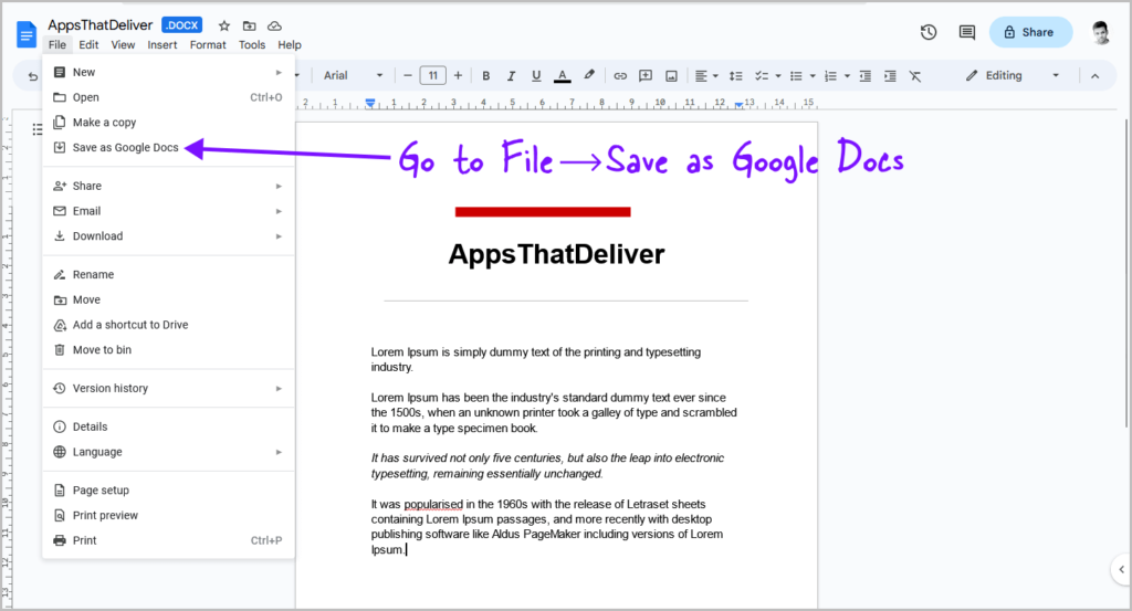 How To Insert A Pdf Into A Google Doc