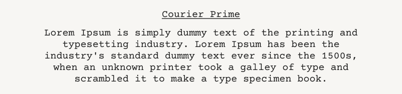 google fonts typewriter