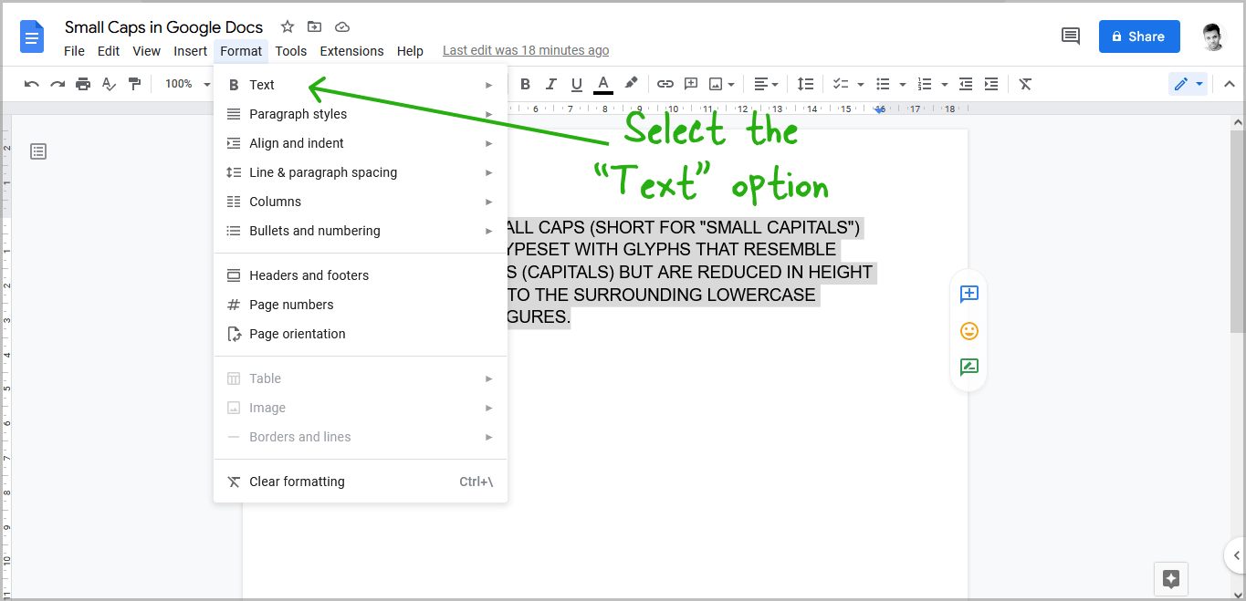 how-to-do-small-caps-in-google-docs-appsthatdeliver