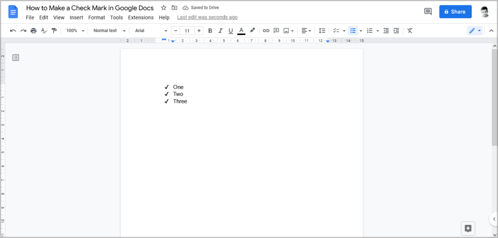 How to Make a Check Mark in Google Docs - AppsThatDeliver