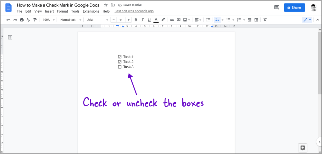 How to Make a Check Mark in Google Docs - AppsThatDeliver