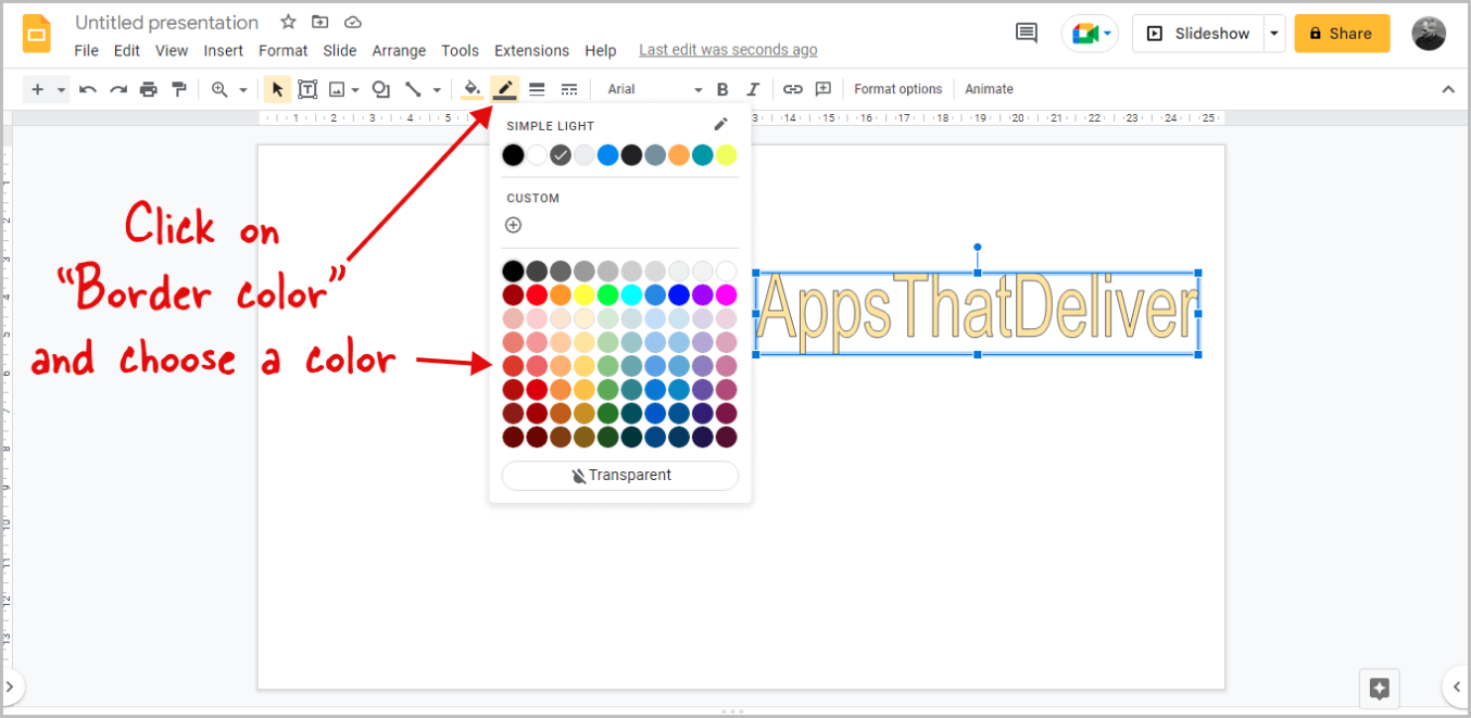 How to Outline Text in Google Slides [QUICK & EASY]