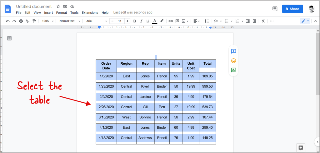 how-to-convert-table-to-text-in-google-docs-4-easy-steps