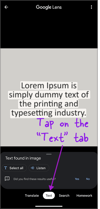 How to Copy Text From a Picture