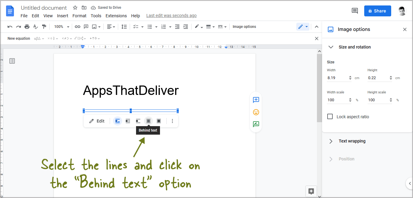 How to Double Underline in Google Docs