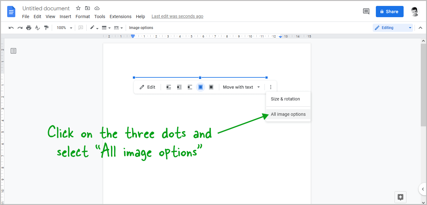How to Extend Horizontal Line in Google Docs