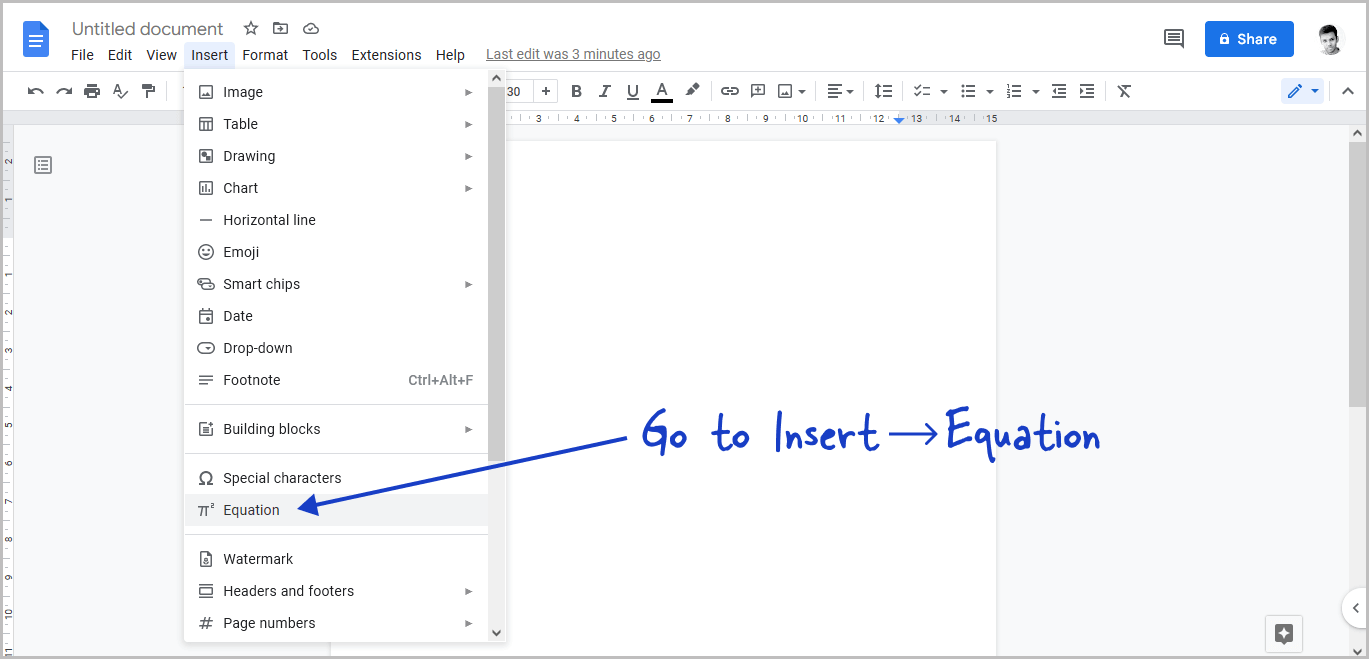 How to Insert a Delta Symbol in Google Docs