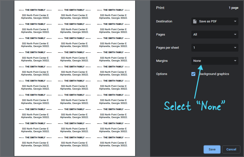 How to Make Address Labels in Google Docs