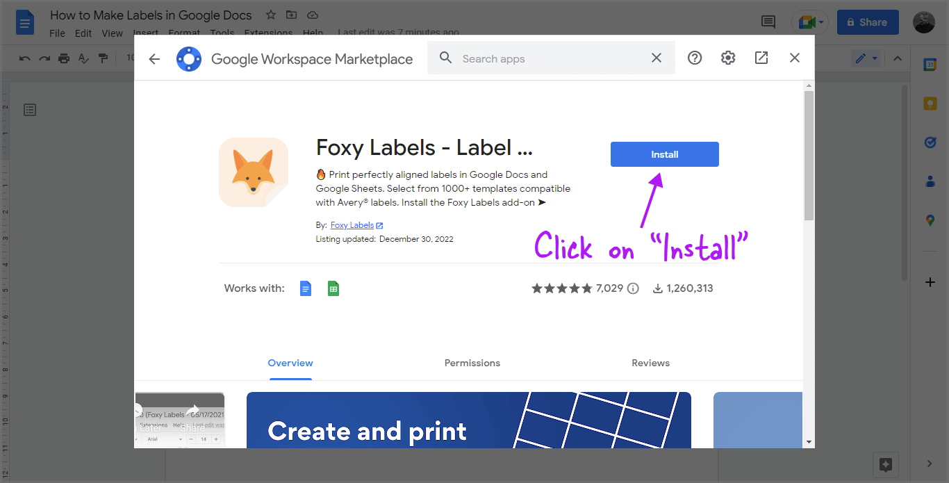 How to Make Labels in Google Docs Step-3