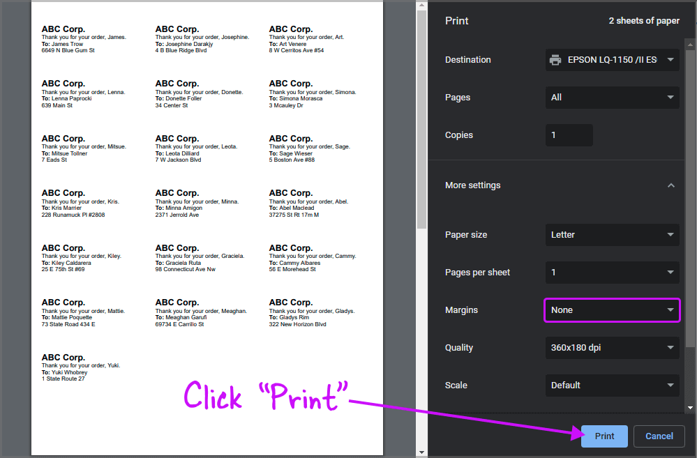 How to Make Labels in Google Docs Step-7.3