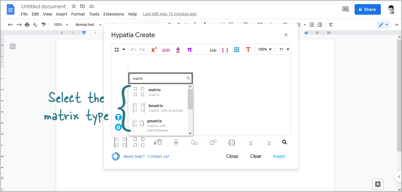 How to Make a Matrix in Google Docs