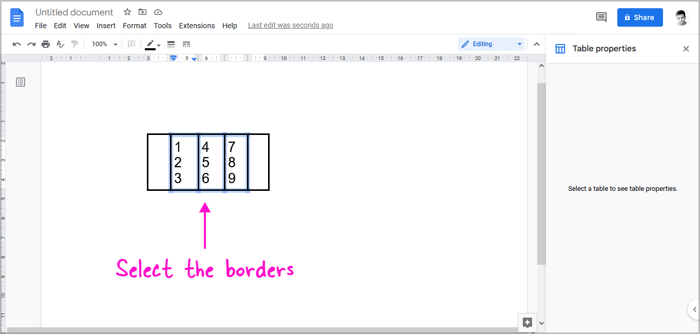 How to Make a Matrix in Google Docs