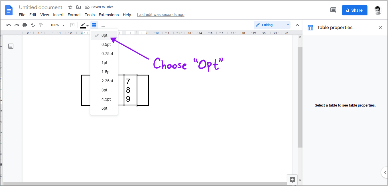 How to Make a Matrix in Google Docs