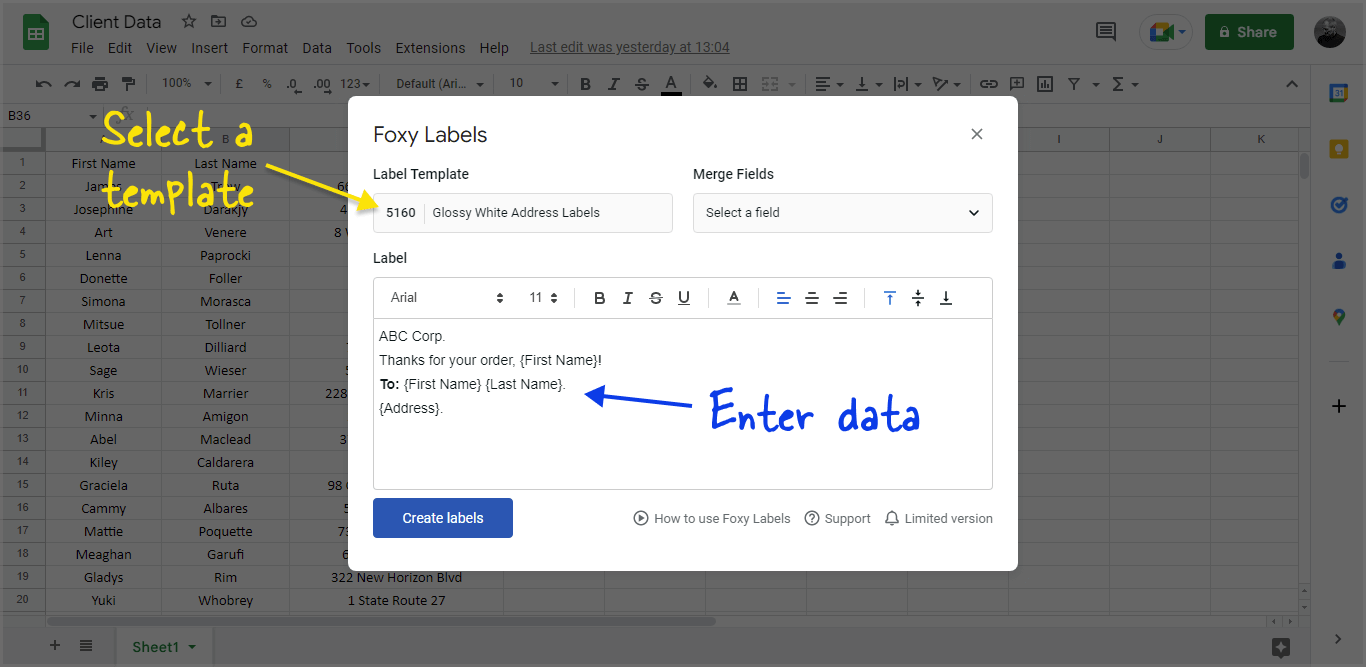 How to Print Labels From Google Sheets for Free