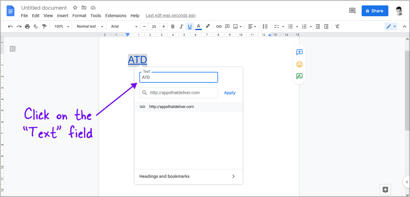 How to Rename a Link in Google Docs