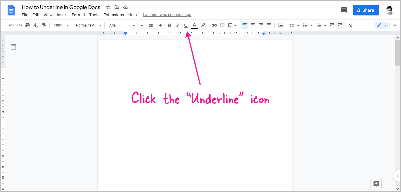 How to Underline in Google Docs 