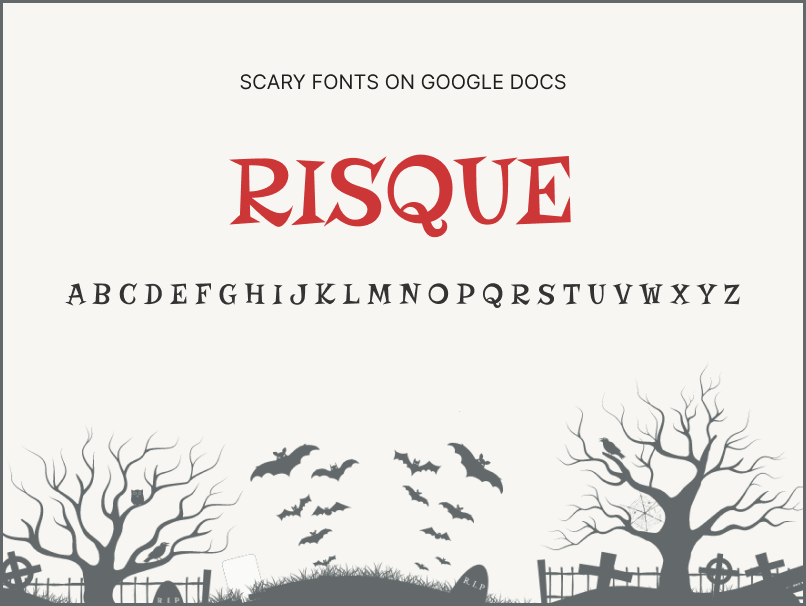 Scary Fonts on Google Docs