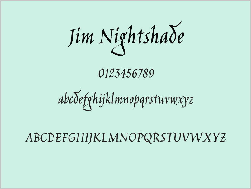 Calligraphy Fonts on Google Docs