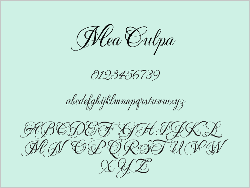 Calligraphy Fonts on Google Docs