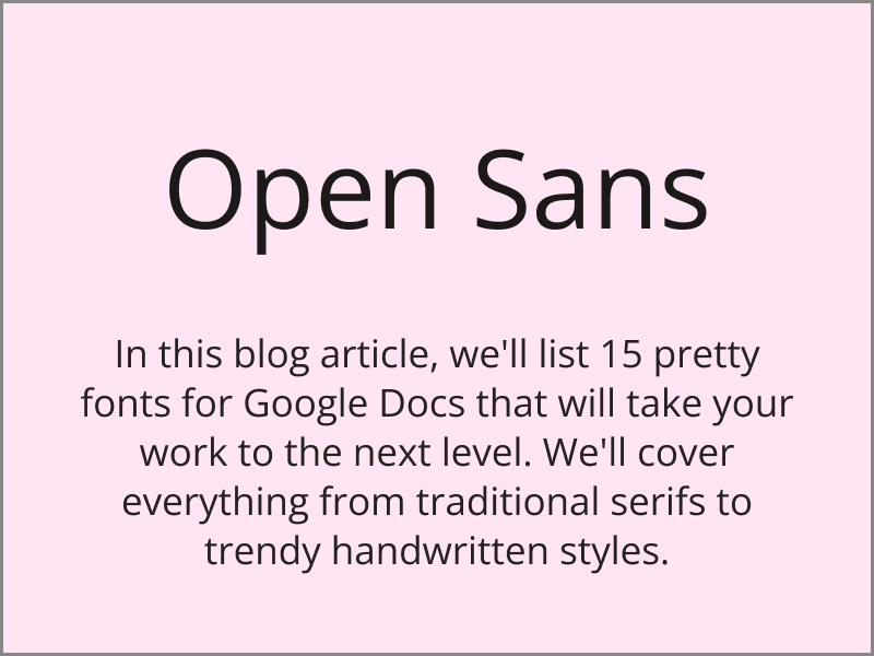Pretty Fonts on Google Docs