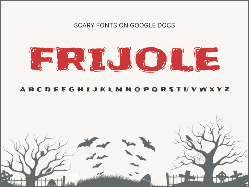 Scary Fonts on Google Docs