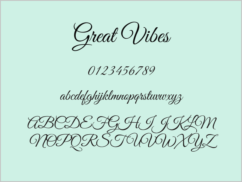 Calligraphy Fonts on Google Docs