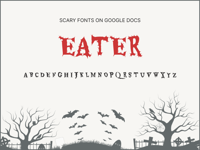 Scary Fonts on Google Docs