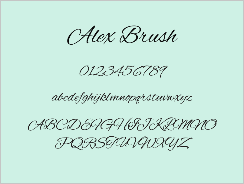 Calligraphy Fonts on Google Docs