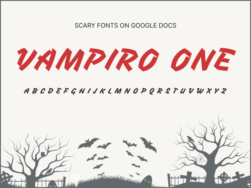 Scary Fonts on Google Docs