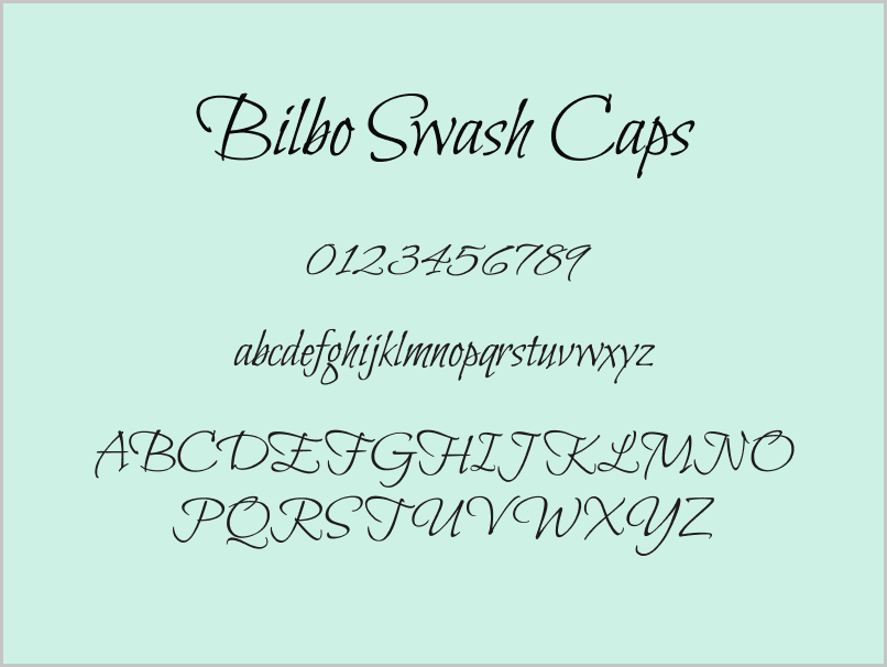 Calligraphy Fonts on Google Docs