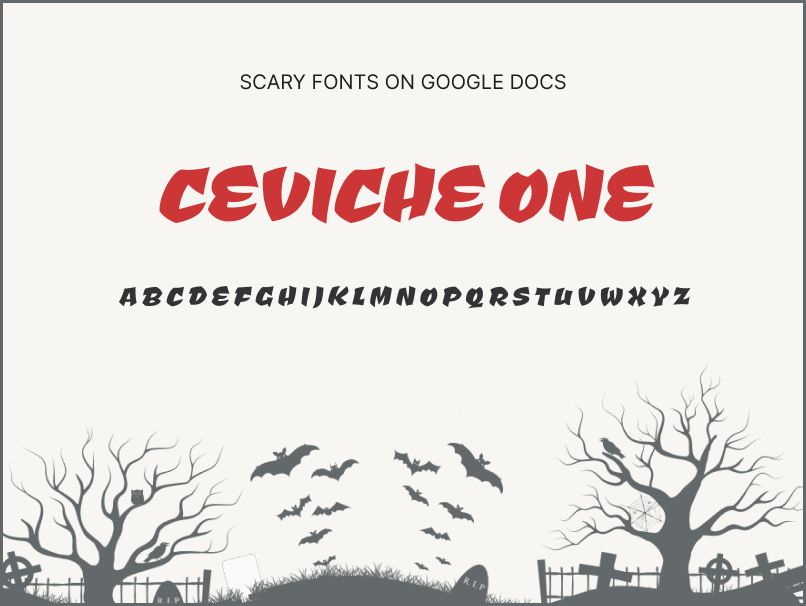 Scary Fonts on Google Docs