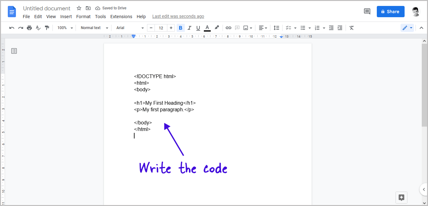 Code Block in Google Docs