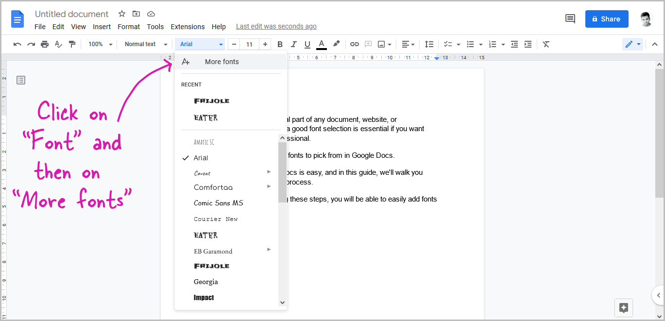 How to Add Fonts to Google Docs