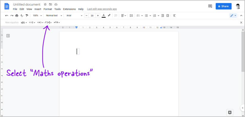 how-to-do-squared-on-google-docs