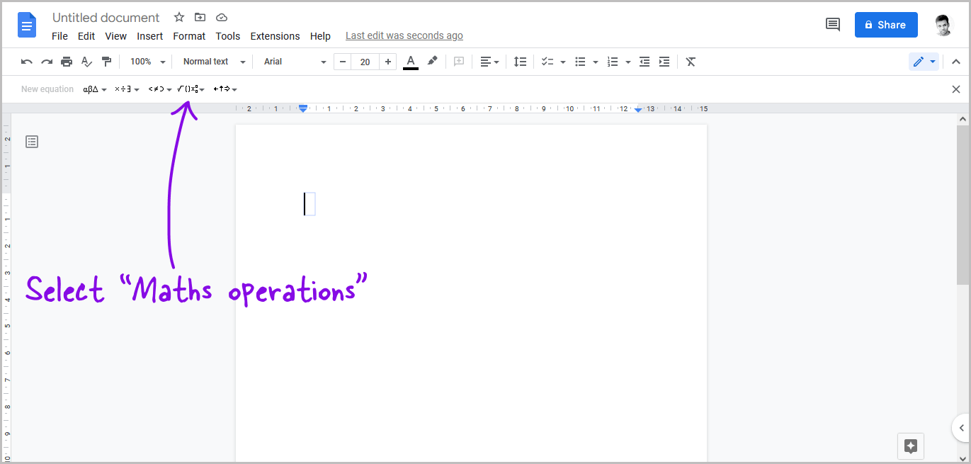 How To Add Squared In Google Docs