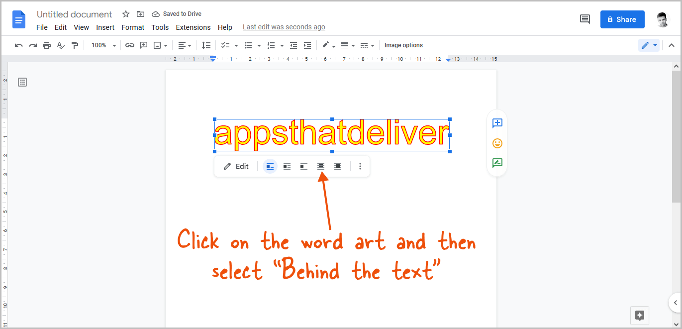 How to Insert Word Art in Google Docs