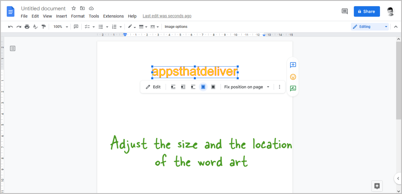 Does Google Docs Have Something Similar To Word Art