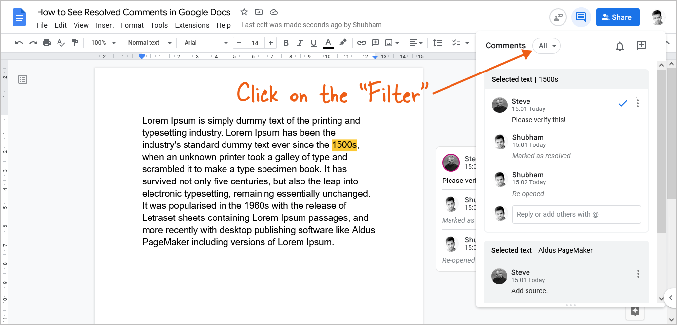 How To Make Comments On Google Docs