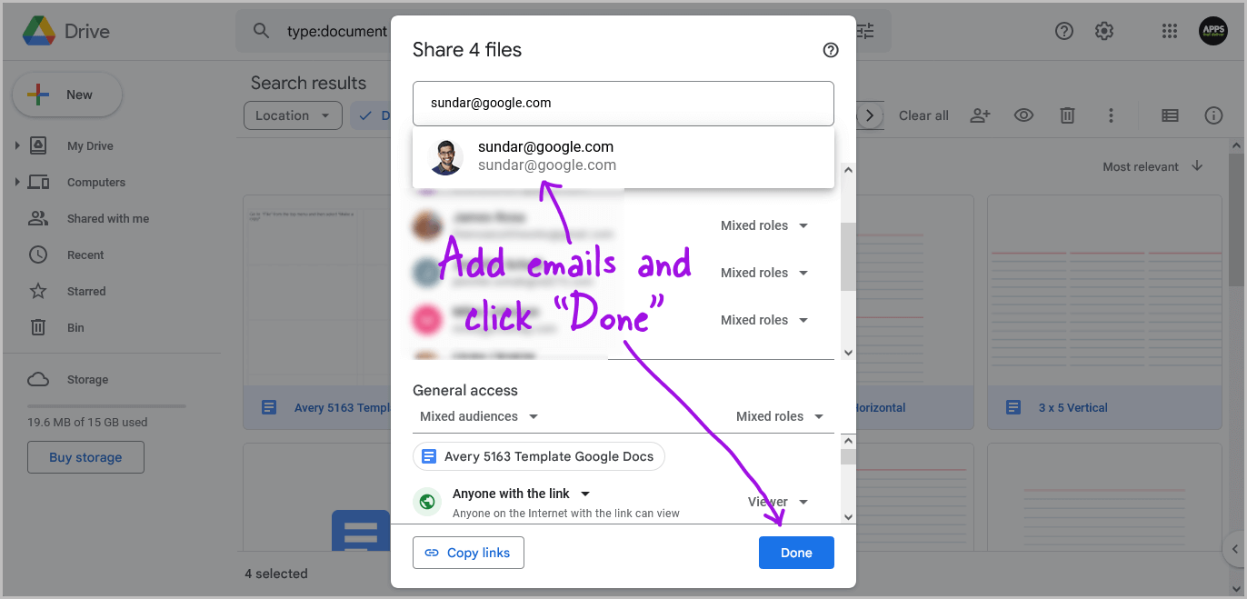 How to Share Multiple Google Docs at Once