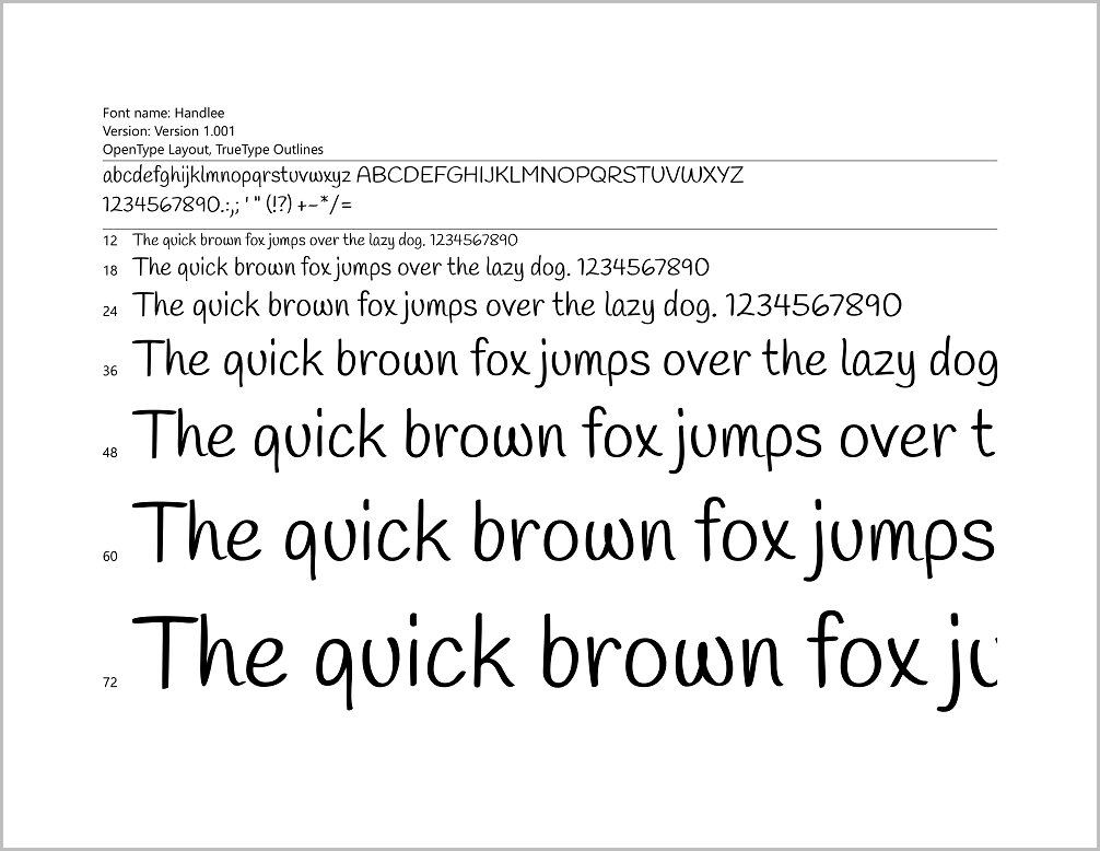 Zaner-Bloser Font for Google Docs