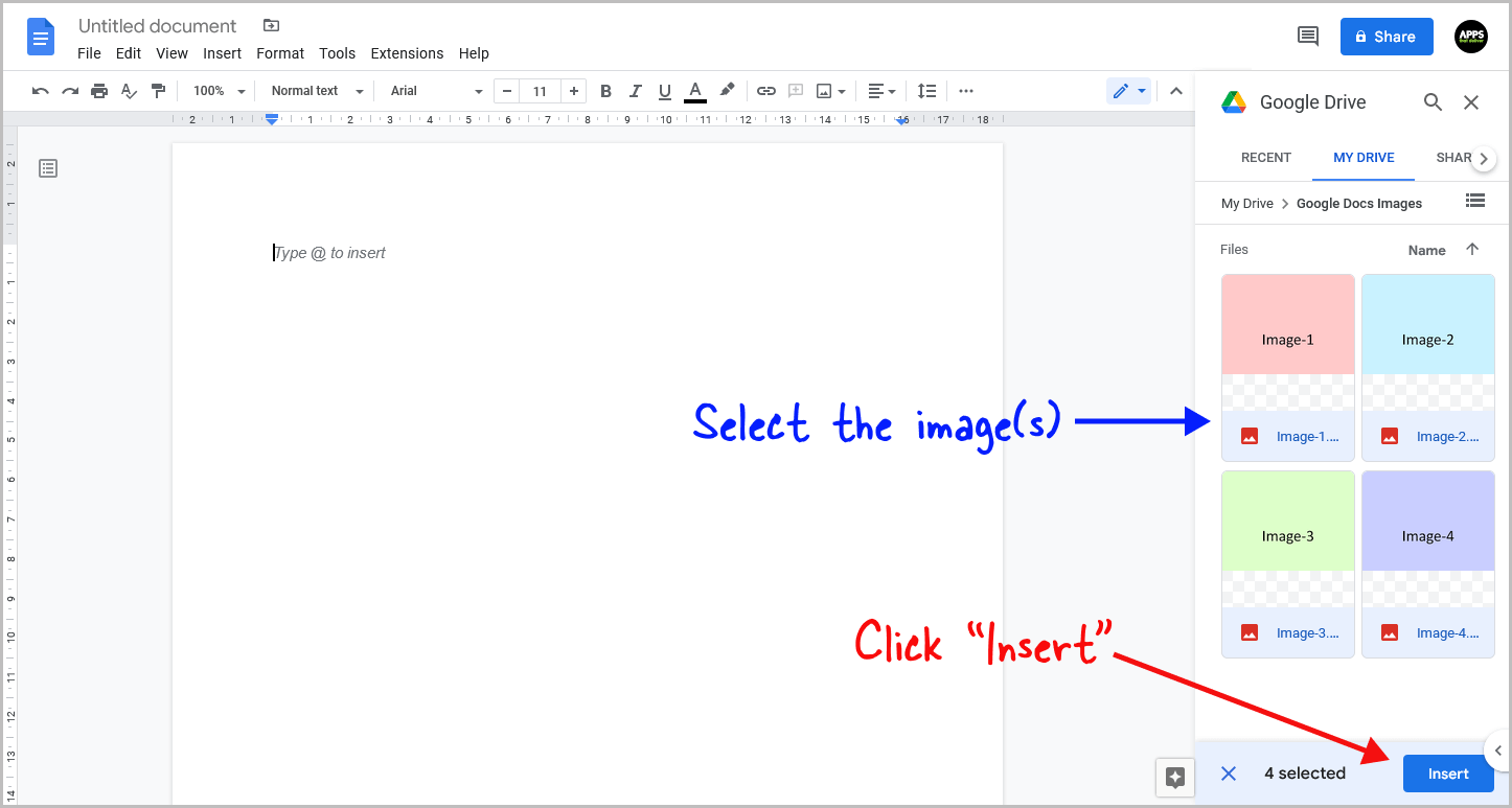 Google Docs Unsupported Image Type