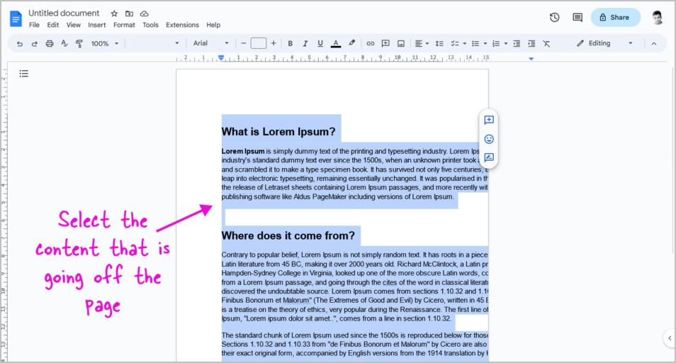 google-docs-words-going-off-page-fix