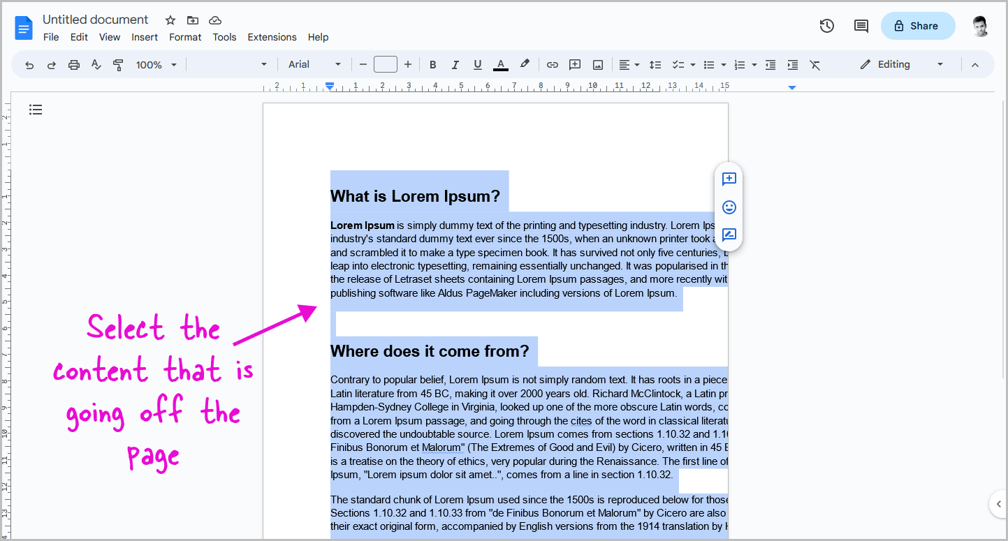 Google Docs Words Going Off Page [FIX]