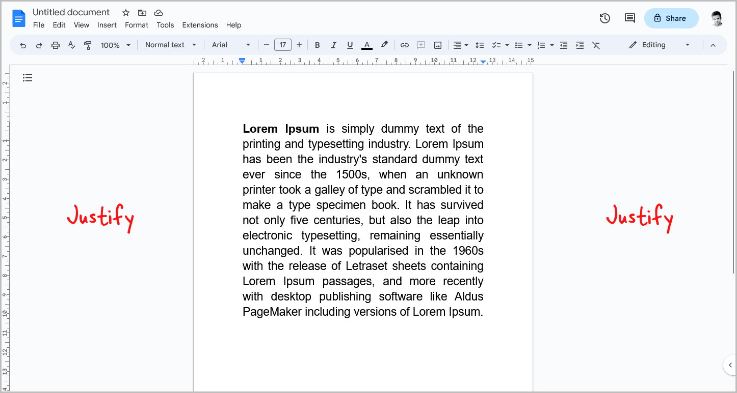 How To Make Paragraph Justified In Google Docs