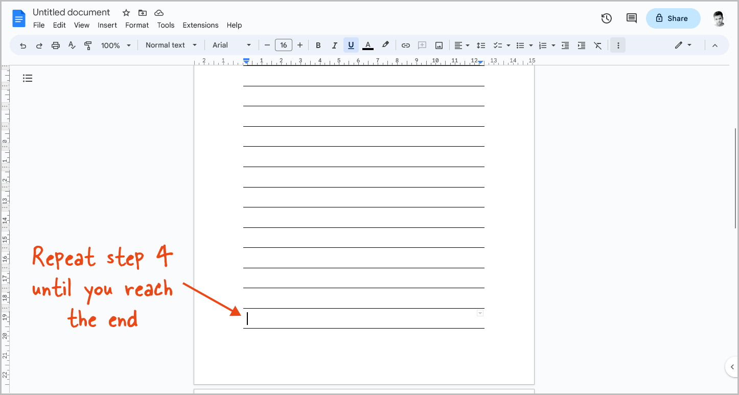 How to Make Lined Paper in Google Docs [Free Template Included]