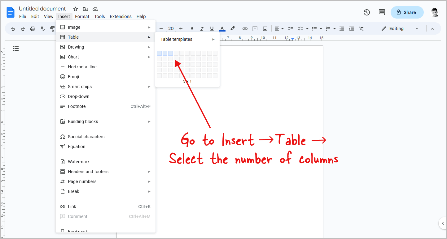 How To Adjust Column Widths In Google Docs JOE TECH