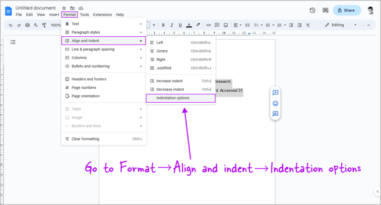 how-to-reverse-indent-on-google-docs