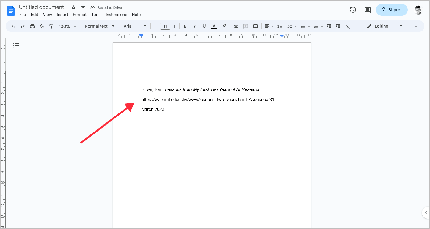 How to Tab the Second Line in Google Docs