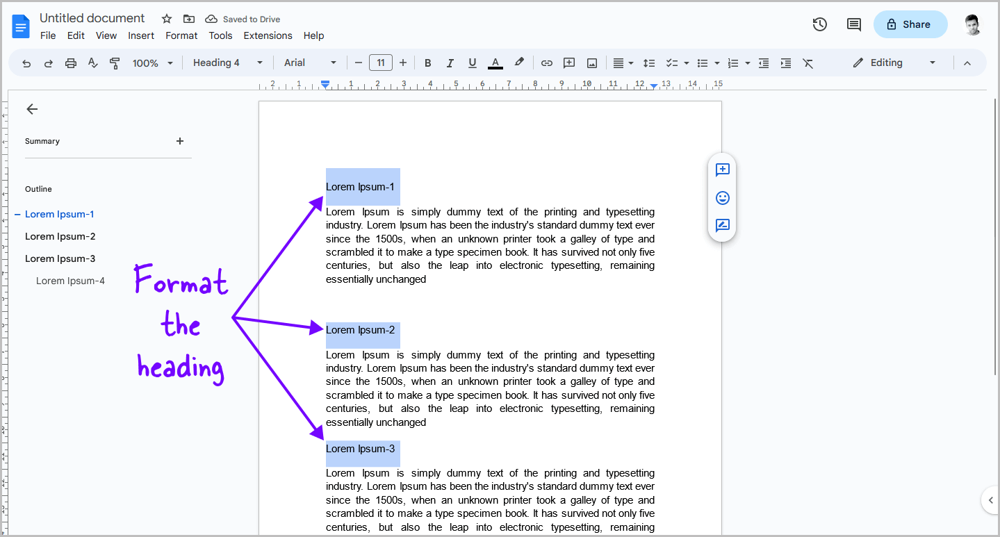 How Do I Make Collapsible Sections In Google Docs